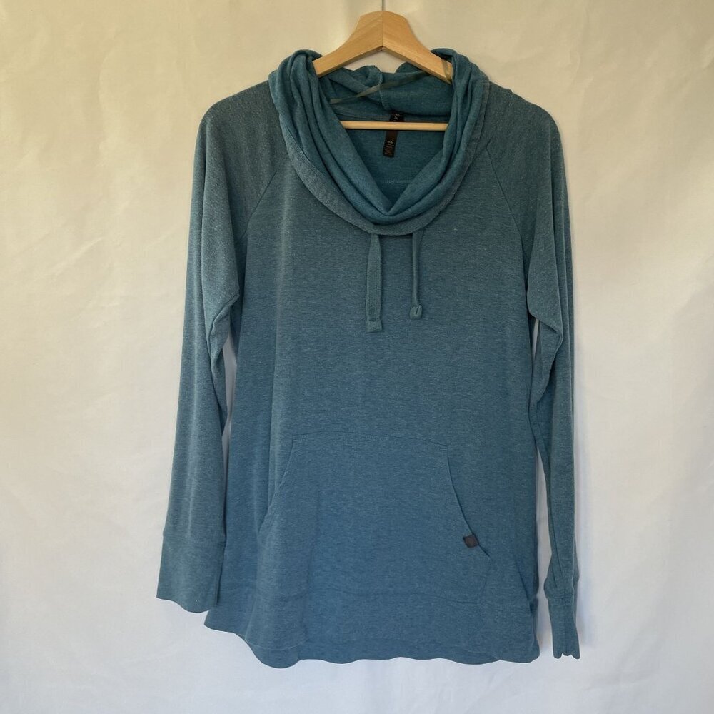 Gaiam athletic workout sweater cowl neck women's size M casual top comfortable
